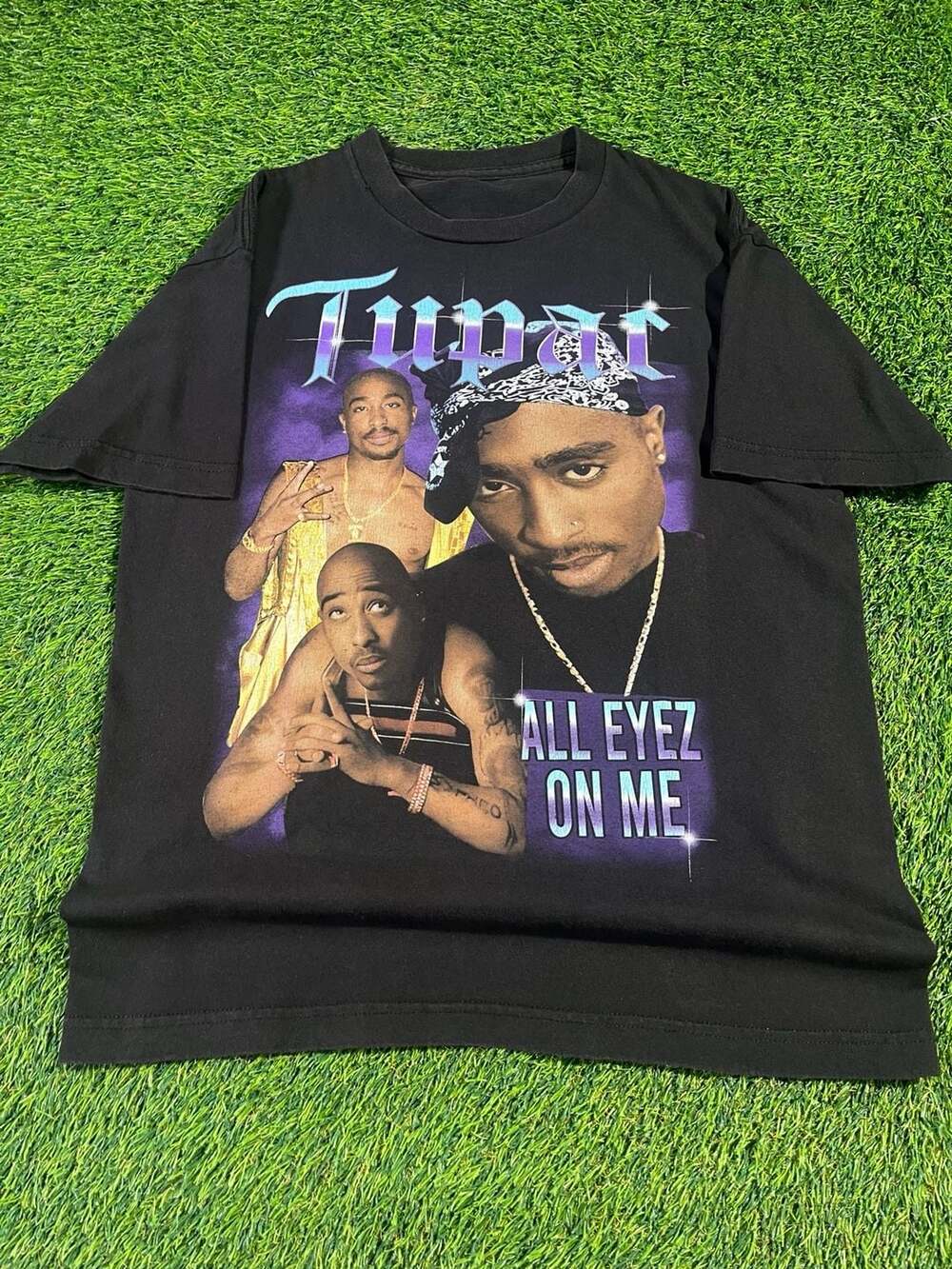 Tupac All Eyez On Me Graphic T-Shirt Black